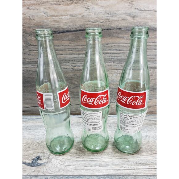 Coca Cola 2002 Bottles Mexico 355ml Empty No caps - Picture 4 of 8